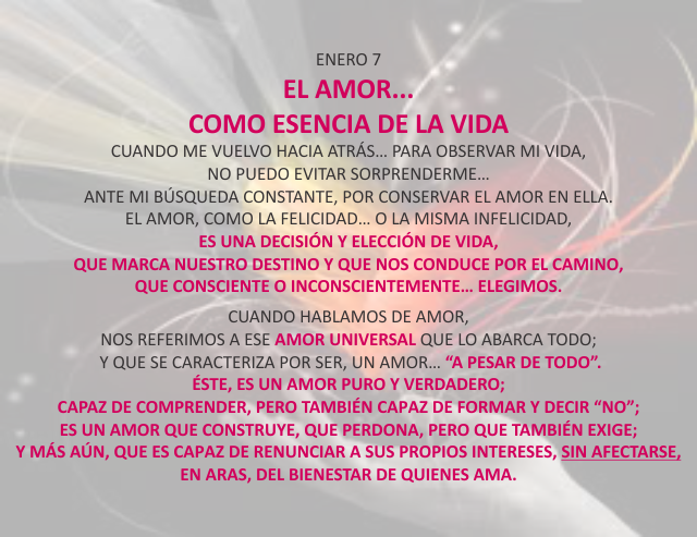 El amor... como esencia de la vida
